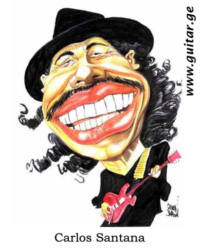 www.guitar.ge - photo Carlos Santana photos caricature cartoon jest funny pictures photos Carlos Santana photo