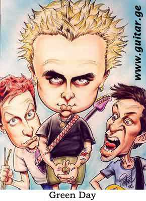 www.guitar.ge - photo Green Day photos caricature cartoon jest funny pictures photos Green Day photo