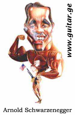 www.guitar.ge - photo Arnold Schwarzenegger photos caricature cartoon jest funny pictures photos Arnold Schwarzenegger photo