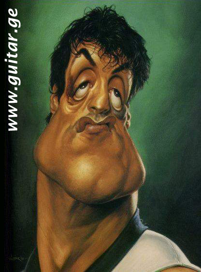 www.guitar.ge - photo Sylvester Stallone photos caricature cartoon jest funny pictures photos Sylvester Stallone photo